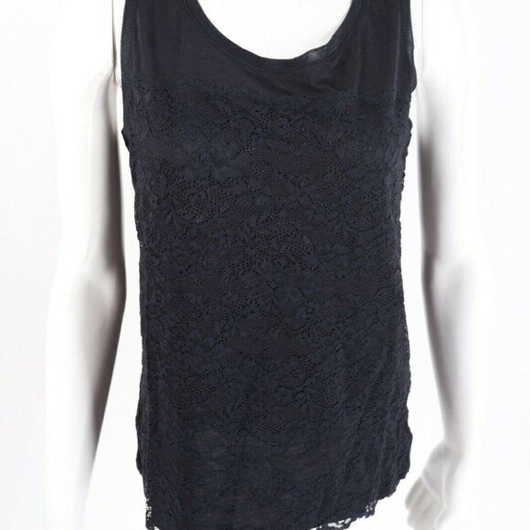 Massimo Dutti Womens Lace Blouse Shirt Small Tank - Picture 1 of 6